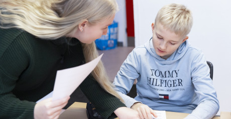 Julia helps during lessons International Teacher Education Julia