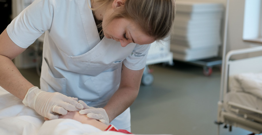 Foto af sygeplejerskestuderende