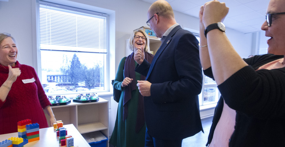 Rektor og borgmester afprøver tingene