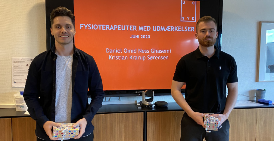 To fysioterapeutstuderende fra UC SYD får særlig pris for deres bachelor To fysioterapeutstuderende fra UC SYD får særlig pris for deres bachelor