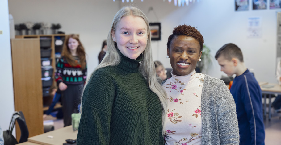 Florence and Julia at Starup Skole International Teacher Education Florence and Julia