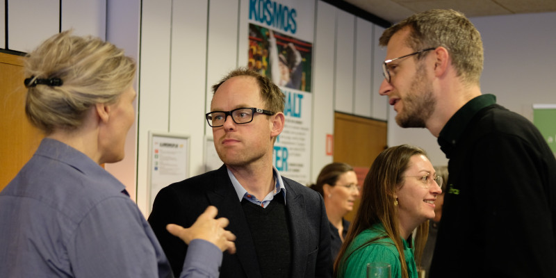 Bjørn Friis Neerfeldt fra Dansk Skoleidræt var af gæsterne til nytårkuren (t.h)