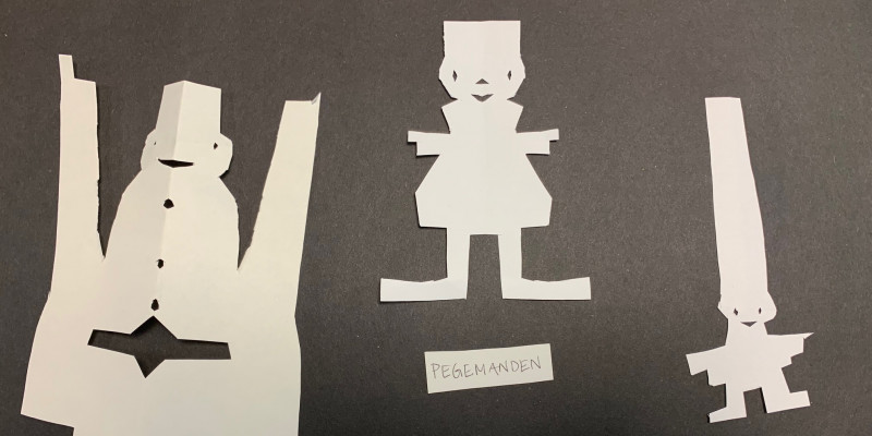 Papirsklip, som er skabt af gamle bøger.